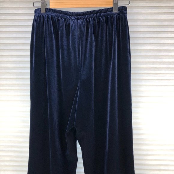 Vintage R & M Richards Petite High Waist Velvet Pants Quiet Luxury Comfy - Picture 9 of 16